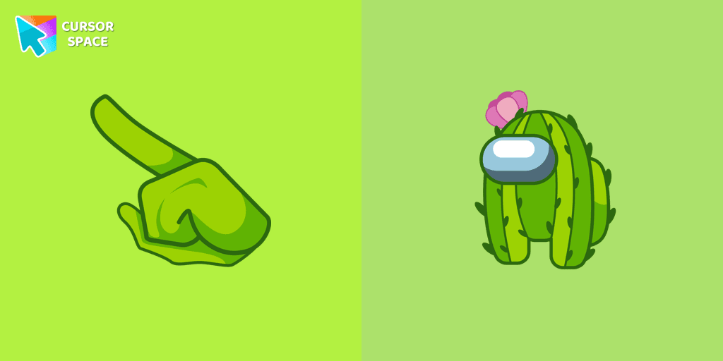 Among Us Cactus Character cursor cursor pack